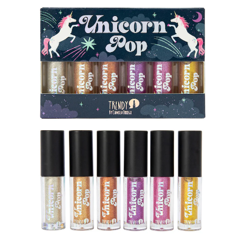 KIT DELINEADOR GLITTER X6 UND UNICORN POP TRENDY