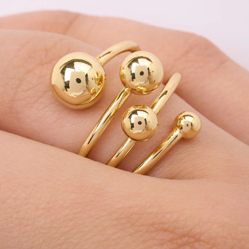 Anillo B #25 Ajustable Rodinado