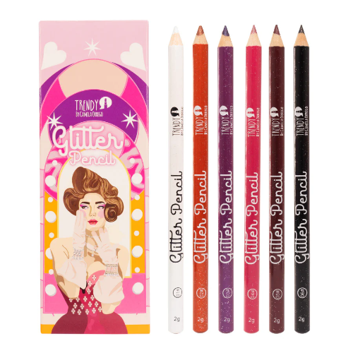 KIT X6 DELINEADORES DE OJOS GLITTER PENCIL