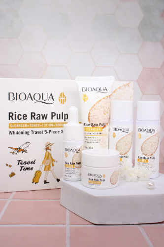Kit Cuidado Facial Viajero Arroz