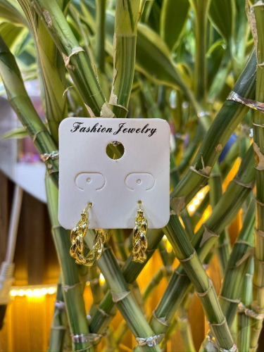 Arete candongas trenzado