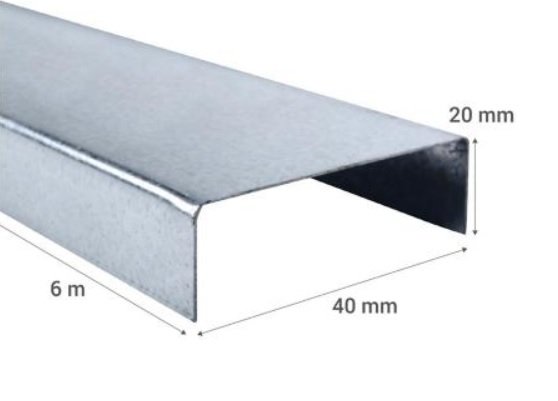 Canal  Estructural (U 2x4) 6 Metros