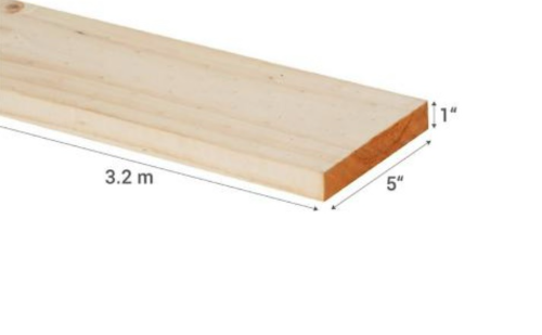 Pino Cepillado 1x5