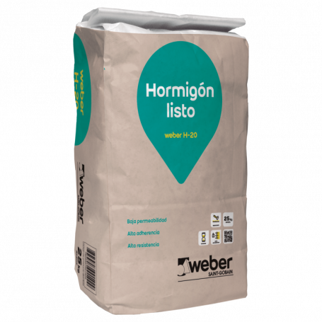 Mortero H20 25 Kilos TX