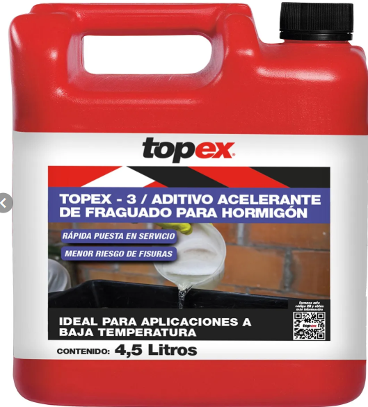 Topex 3 (sika 3 ) 4.5 Litros Aditivo acelerante