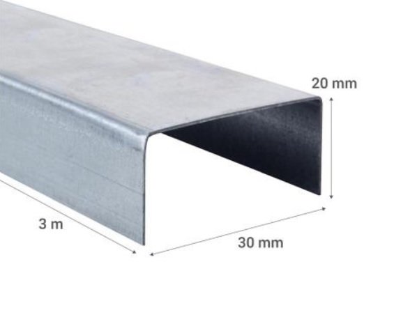 Canal Estructural (U 2x3) 6 Metros