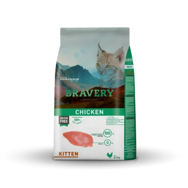 Bravery kitten pollo 2kg