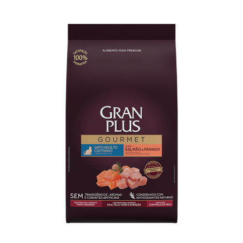 Gran plus gourmet gato castrado salmon y pollo 1kg