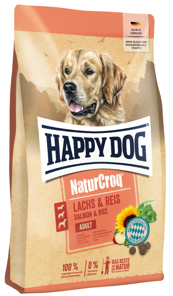 Happy dog NaturCroq Salmon y arroz 4kg