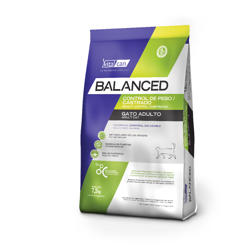 Balanced gato castrado 7,5kg