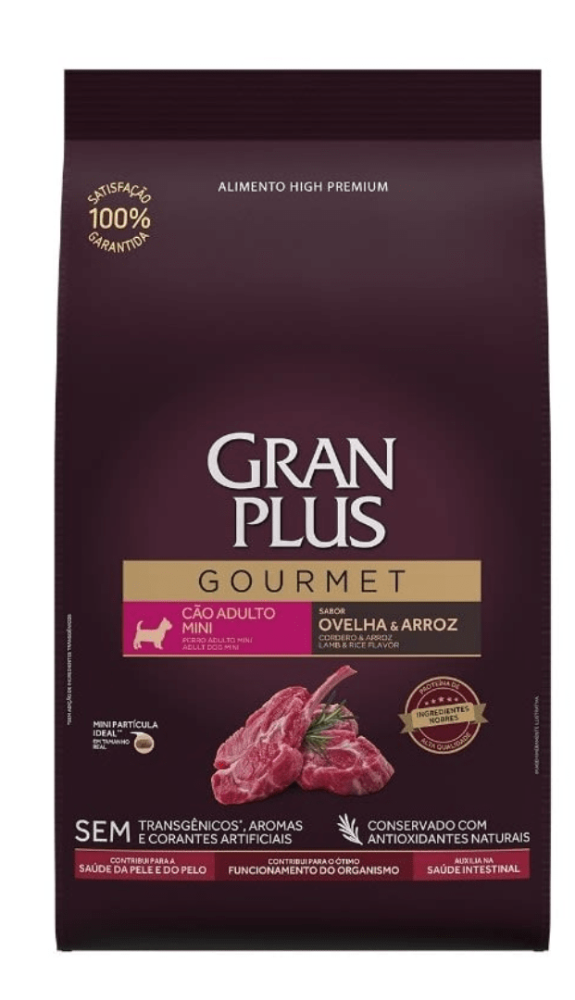 Gran plus gourmet perro adulto raza pequeña cordero y arroz