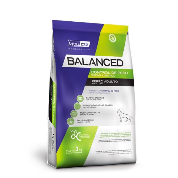 Balanced perro control de peso 3kg