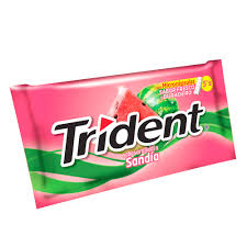 Trident fresa Frutilla Goma de Mascar x5 Sobre