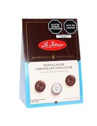 pastillas de chocolate con leche de 150g