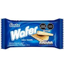 costa waffer sabor vinilla de 105
