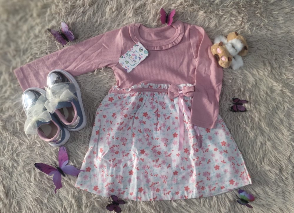 30. VESTIDO FORES ROSA