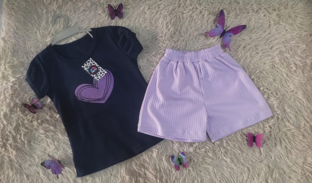 32. CONJUNTO SHORT LILA