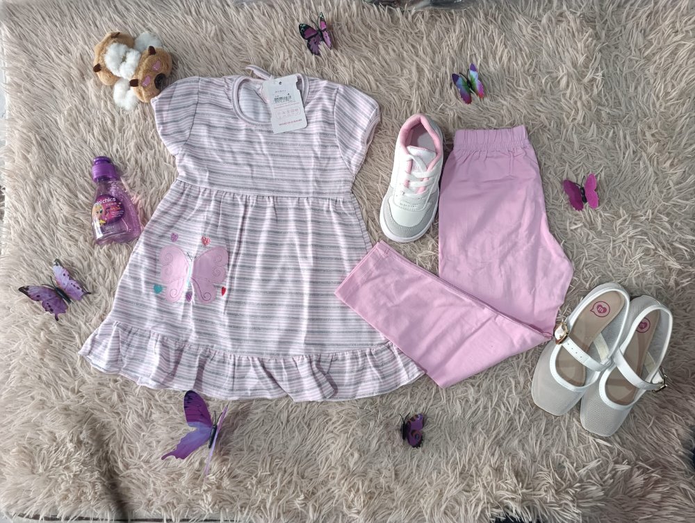 28. CONJUNTO ROSA BRILLOS T 28