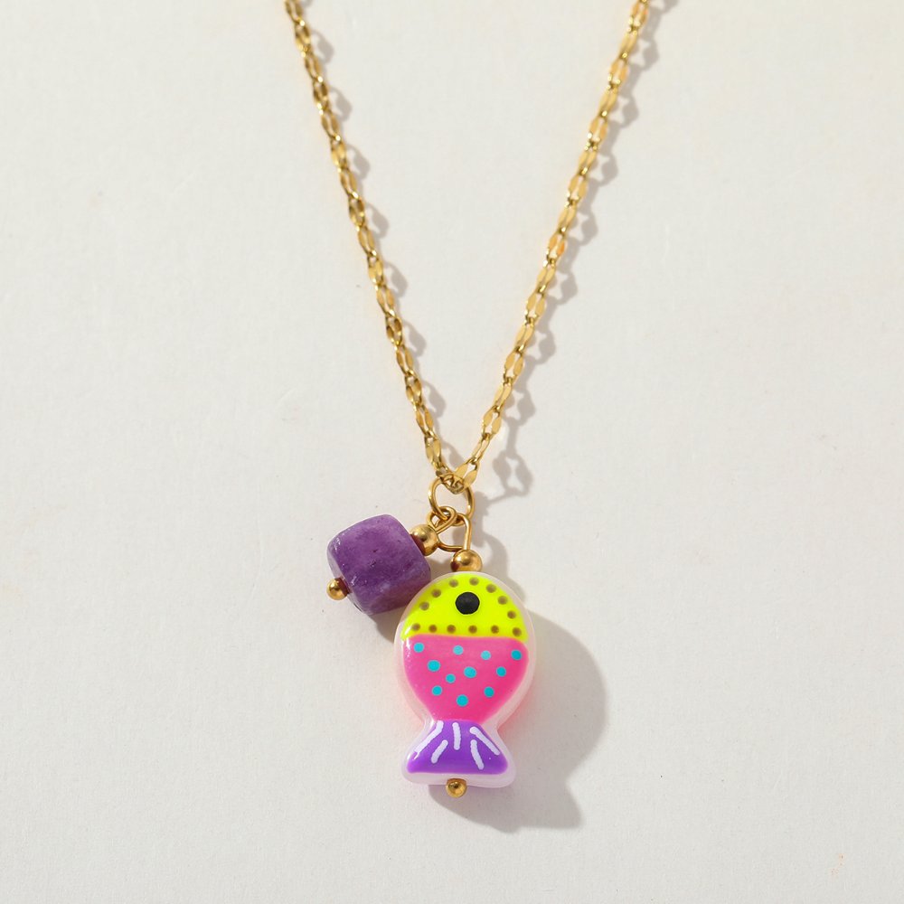 Collar Multidijes Marina Vibes purpura