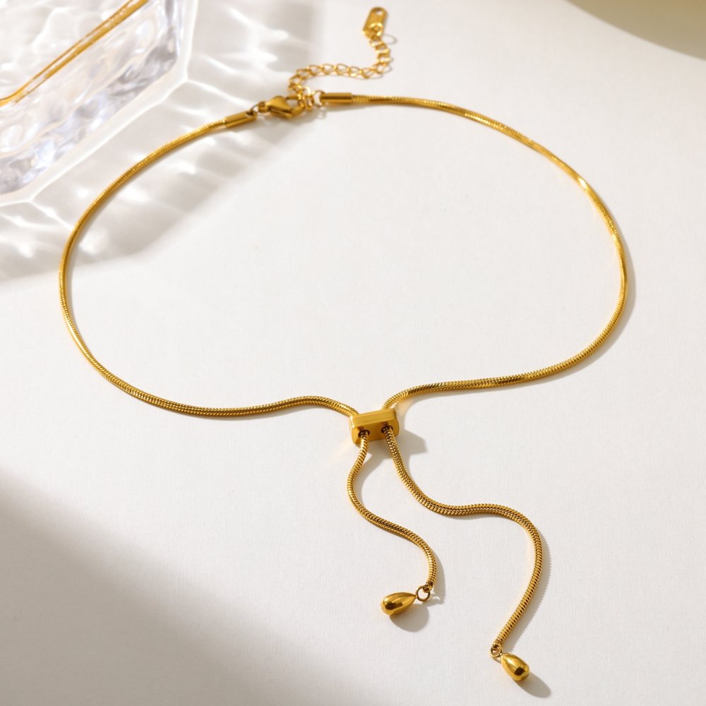 Collar Cadena de Serpiente Esencial oro