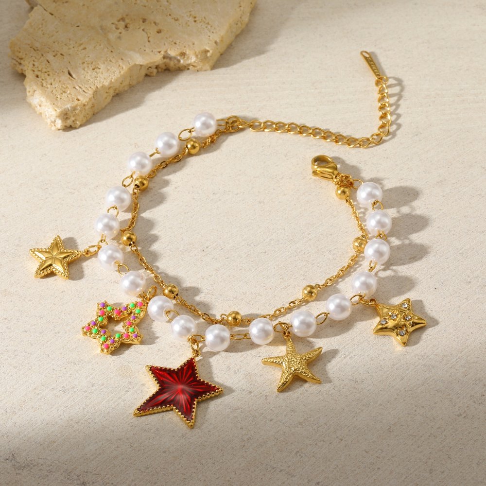 Pulsera Cute Star & Pearl 4