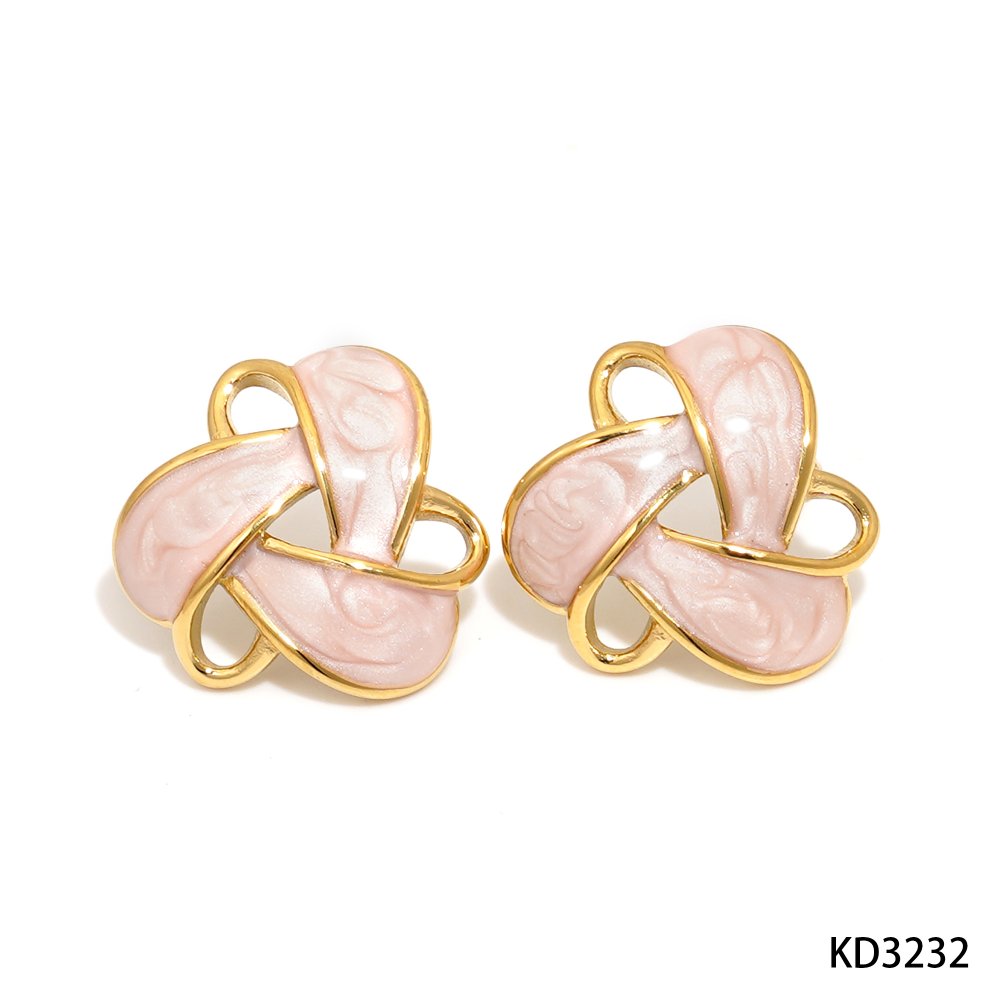 Zarcillos Flor Romántica rosa
