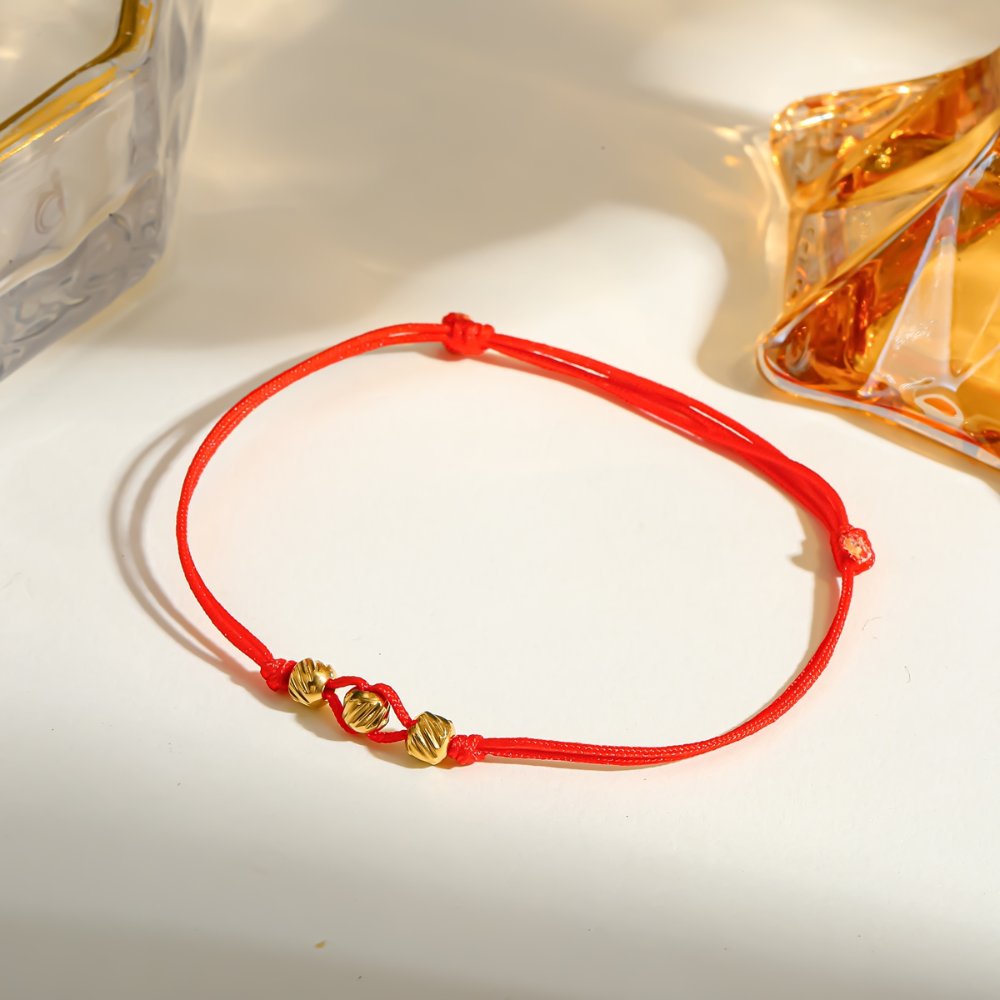 Pulsera Cadena Salomónica roja