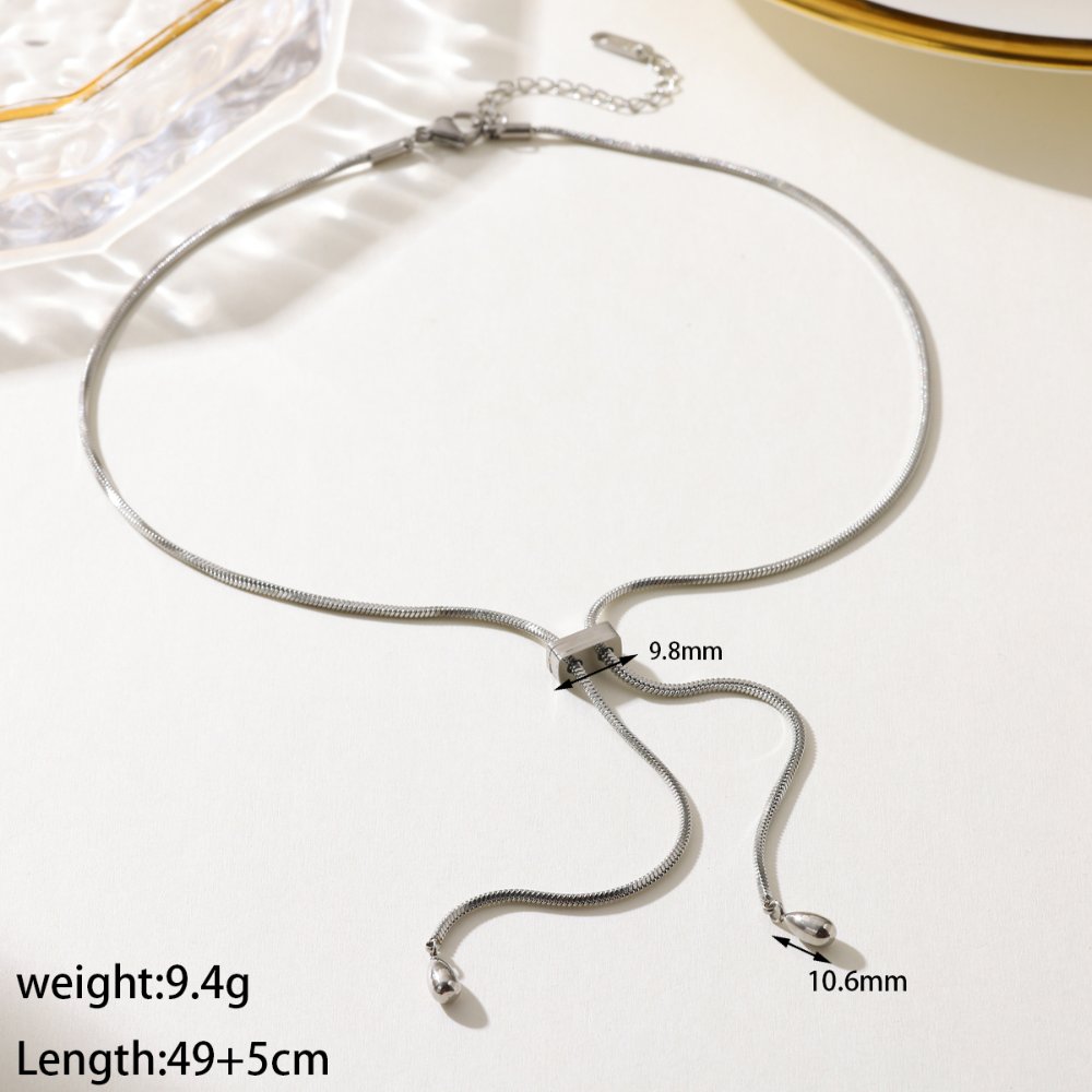 Collar Cadena de Serpiente Esencial plata