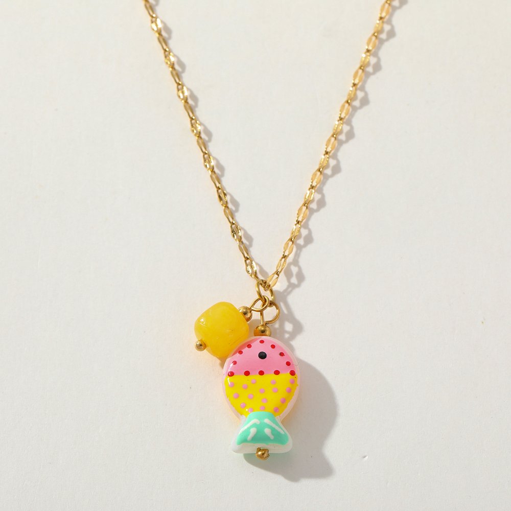 Collar Multidijes Marina Vibes amarillo