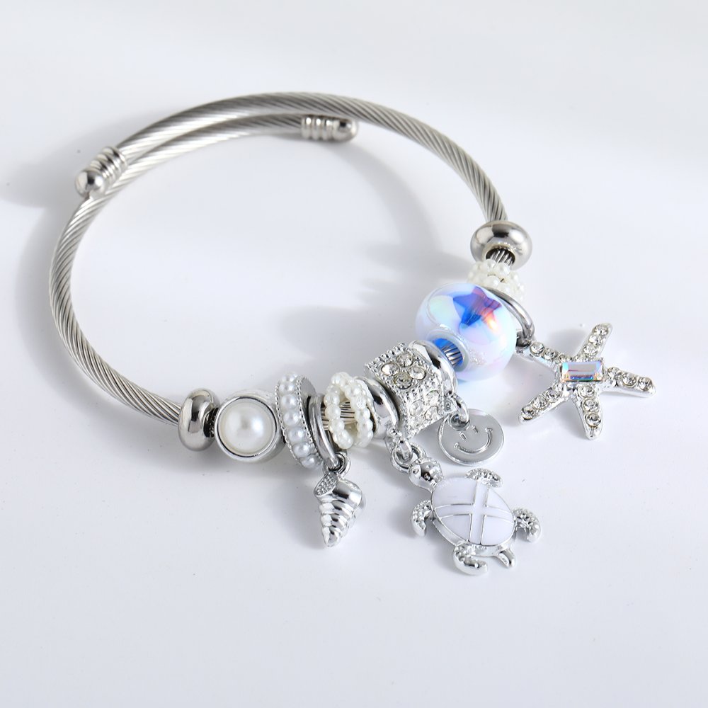 Brazalete Playero Paradise Beach blanco