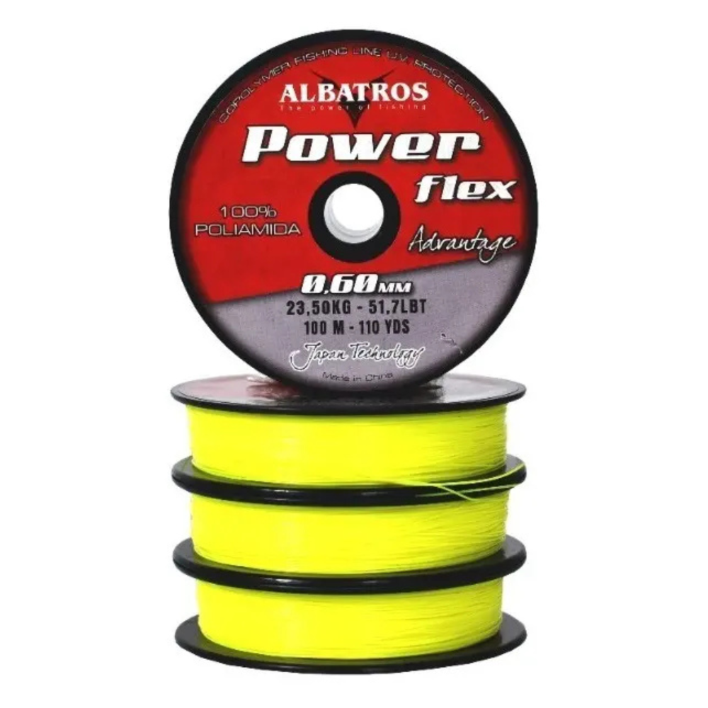 Nylon Power Flex Amarillo 0.80mm