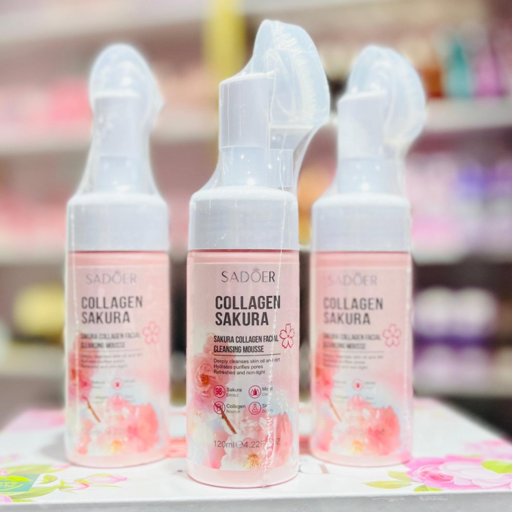 Espuma Limpiadora Mousse Facial Collagen Sadoer