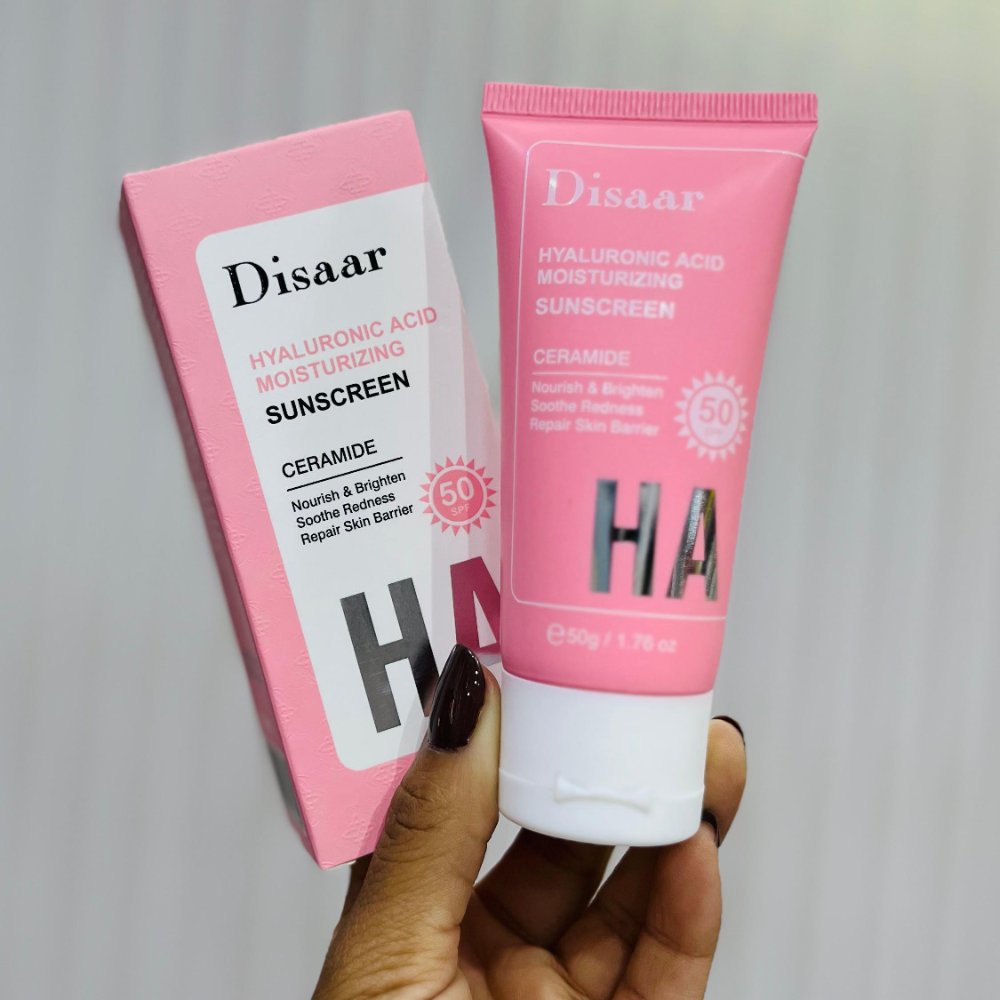 Protector Solar Disaar Ácido Hialurónico & Ceramidas SPF 50 (50 g) $3,79