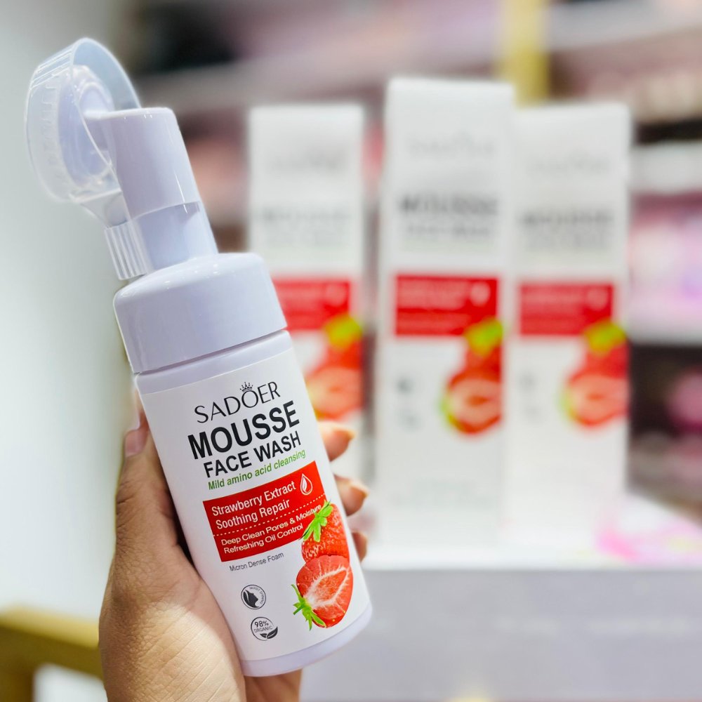 Espuma Limpiadora Sadoer Mousse Facial Strawberry