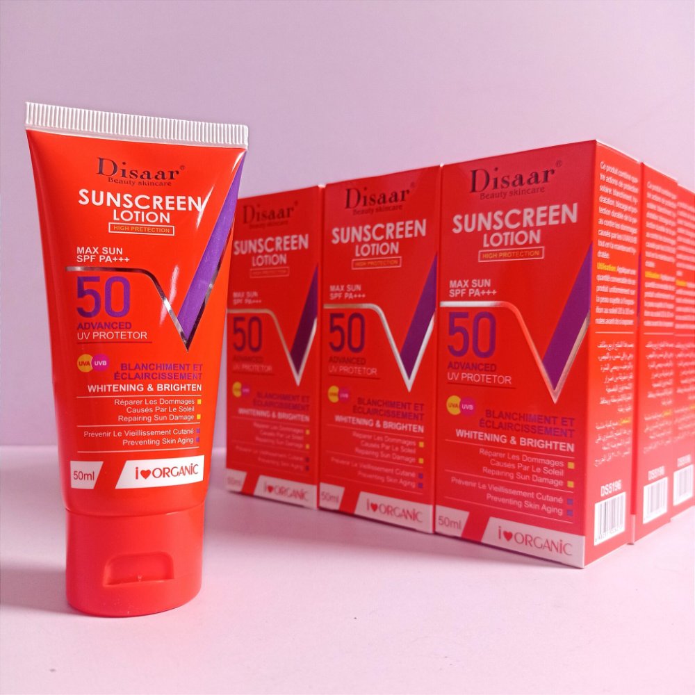 Protector Solar con Blanqueador 50 S.P.F Disaar