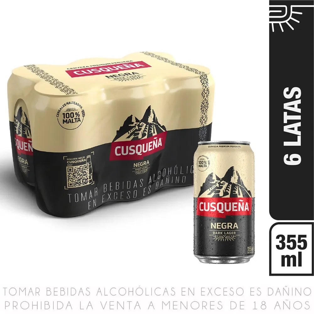 Cusqueña Negra Lata 355ml