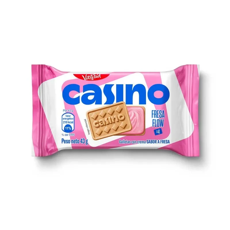 Galletas Casino Fresa Flow 43g