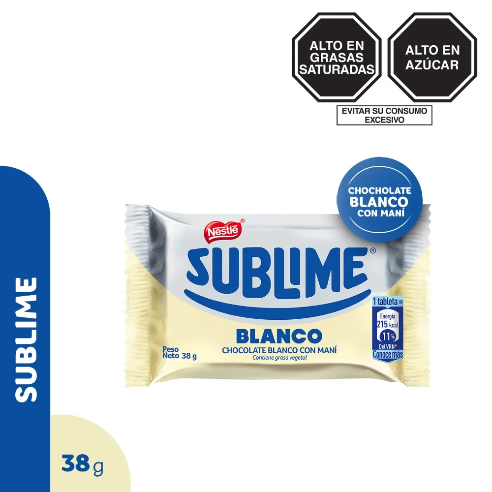 Chocolate Sublime Blanco 38g