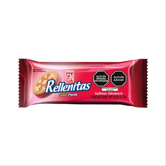 Galletas Rellenita Fresa 36g
