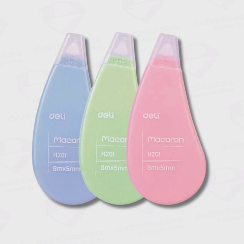 Corrector en Cinta Deli Macaron 8MTS X5MM