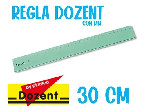 REGLA DOZENT 30CM
