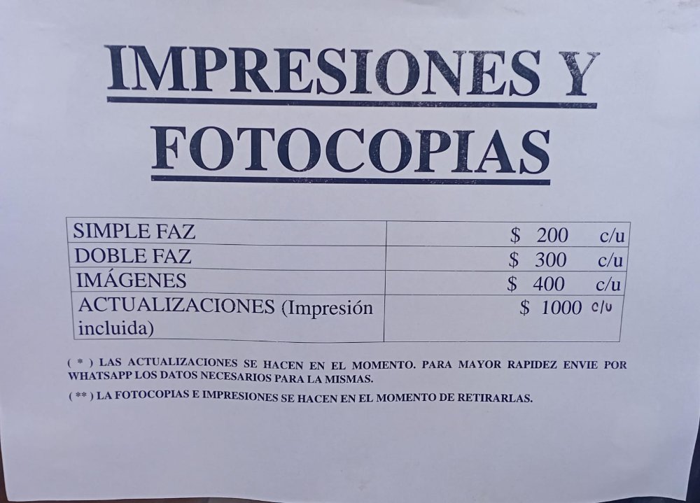 Actualizacion + impresion factura