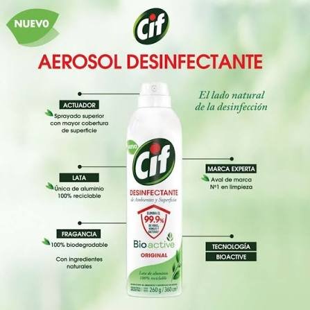 Desinfectante CIF aerosol