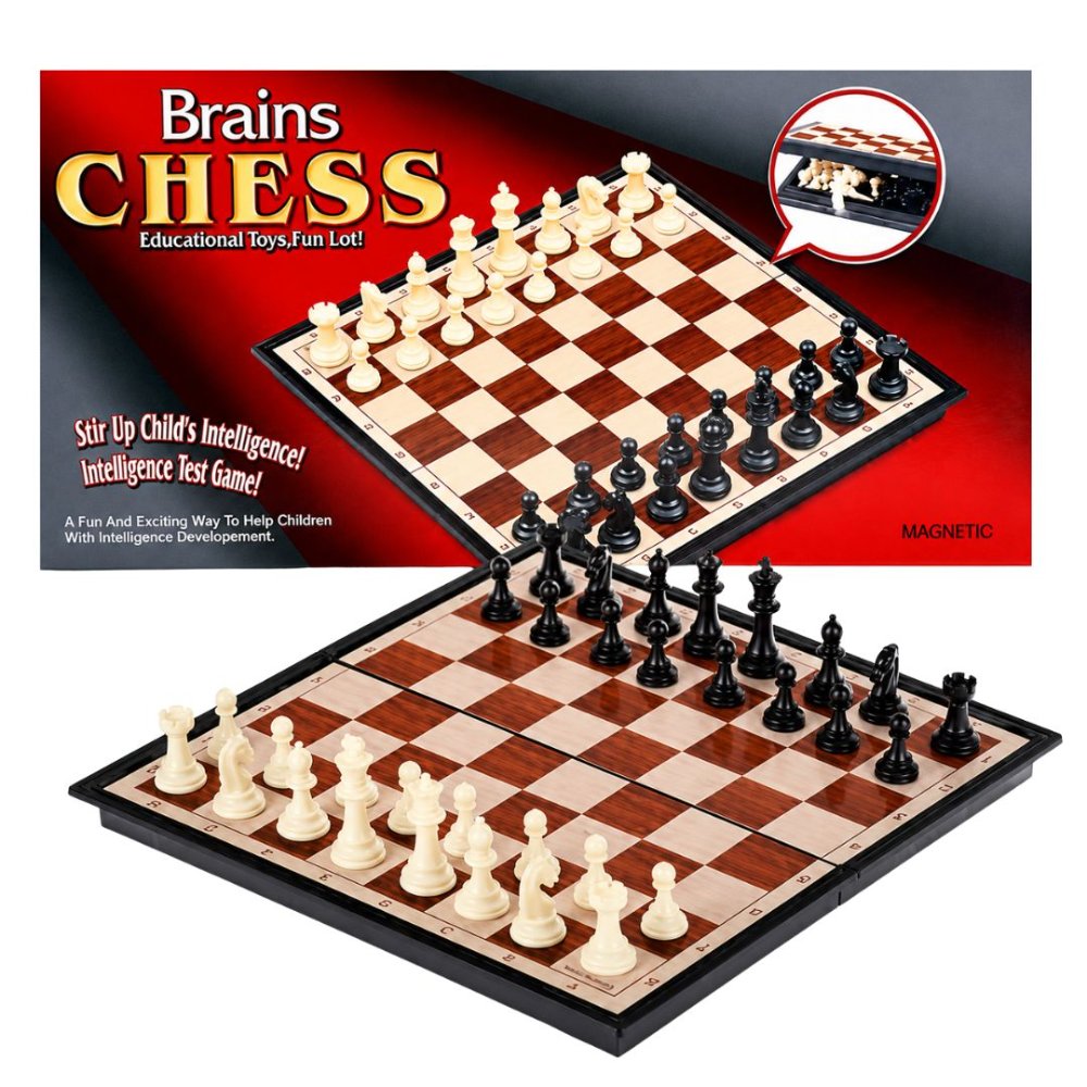 Ajedrez Magnético Plegable con Piezas Imantadas Brains Chess