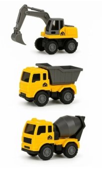 Set de camiones de construcción juguetes niños x3