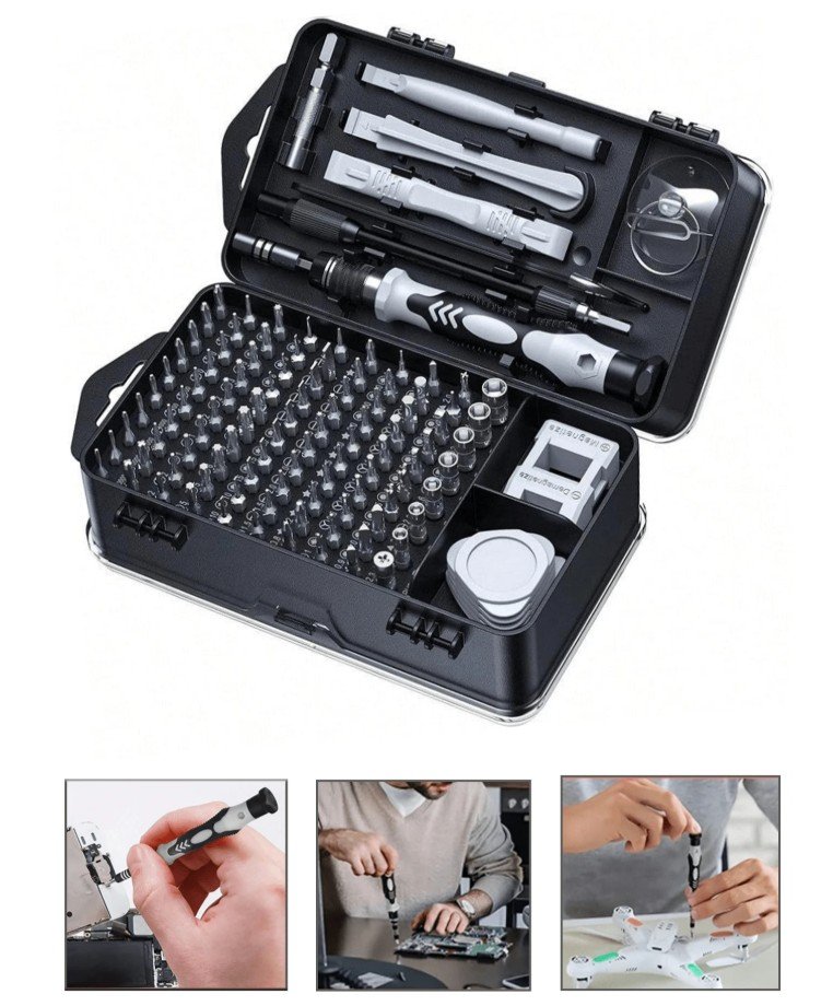 Kit de destornilladores y herramientas de precisión 115 en 1
