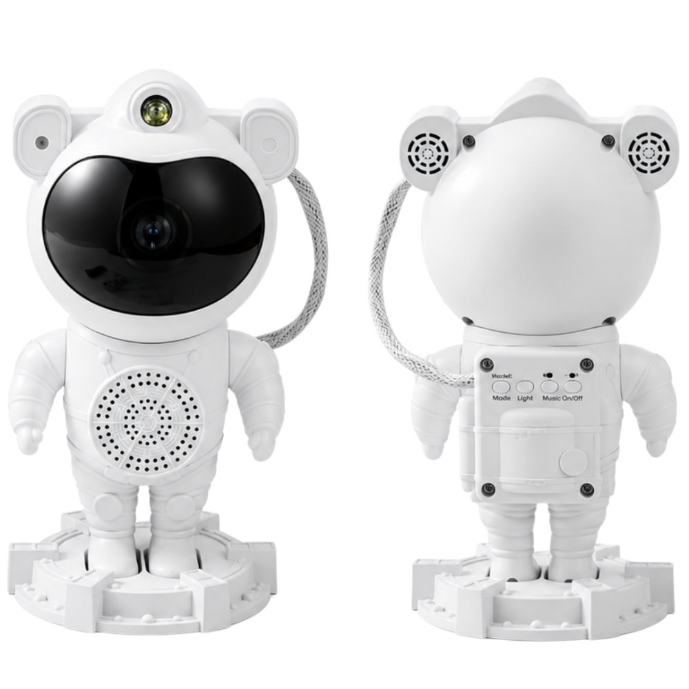 Proyector De Luz Nocturna Astronauta Galaxia Multicolor
