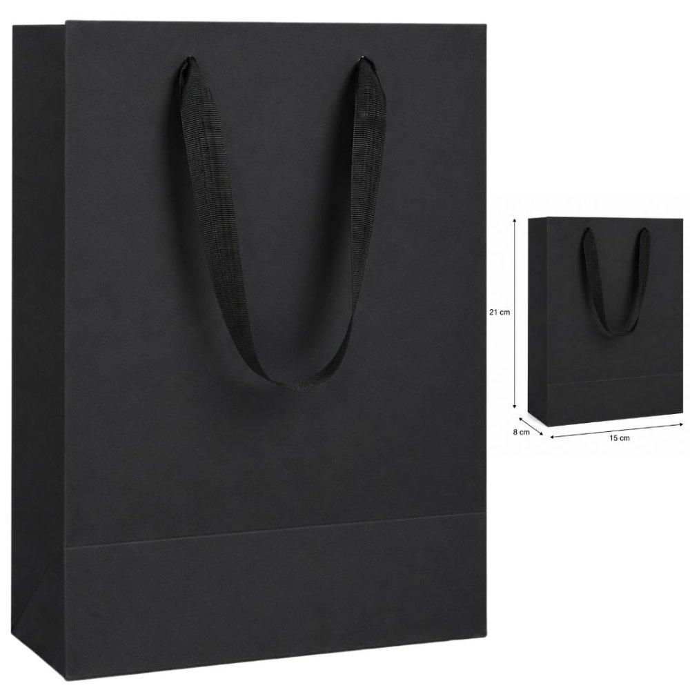 Bolsa Negra De Lujo Elegante Y Versátil Mediana