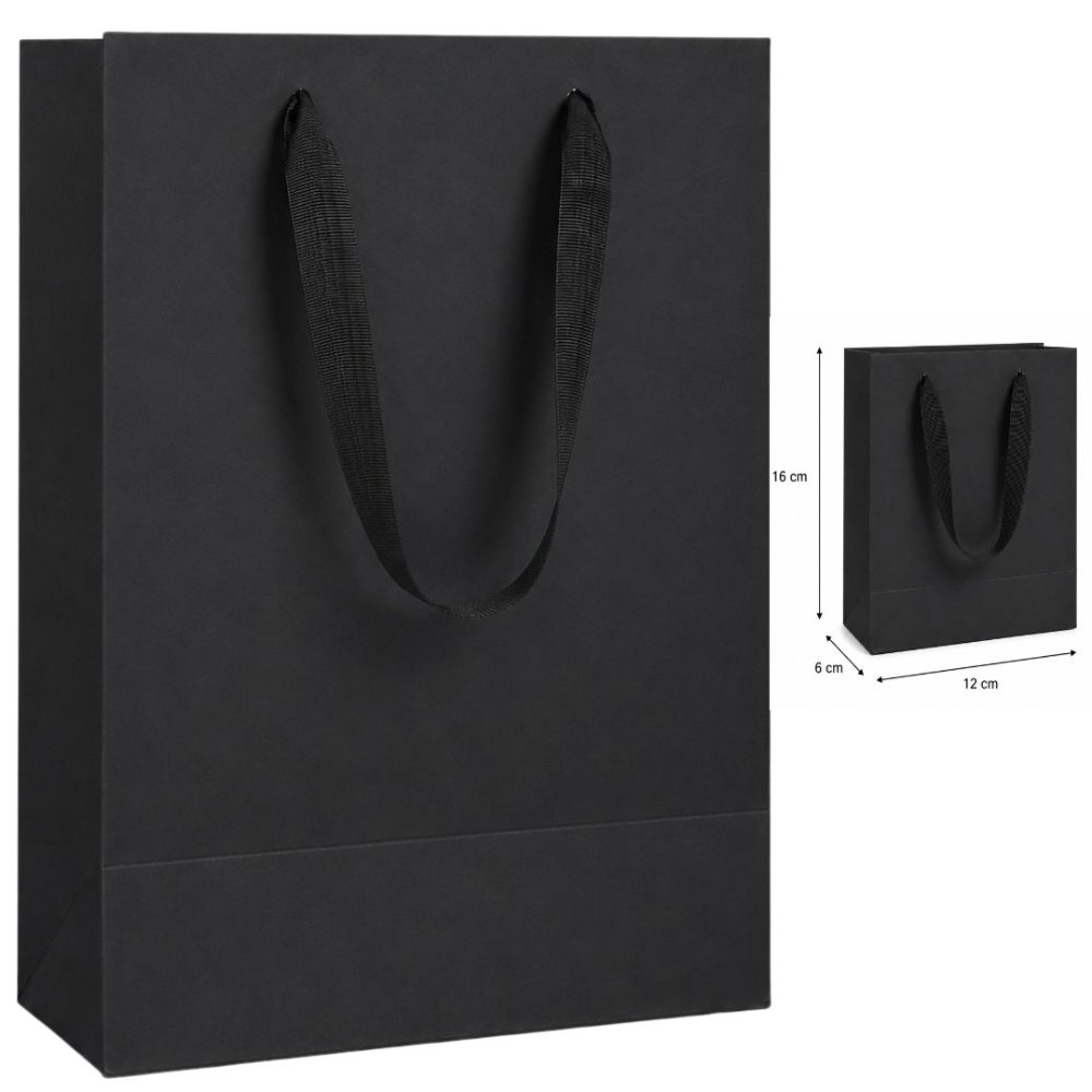 Bolsa De Regalo De Lujo Negra Pequeña