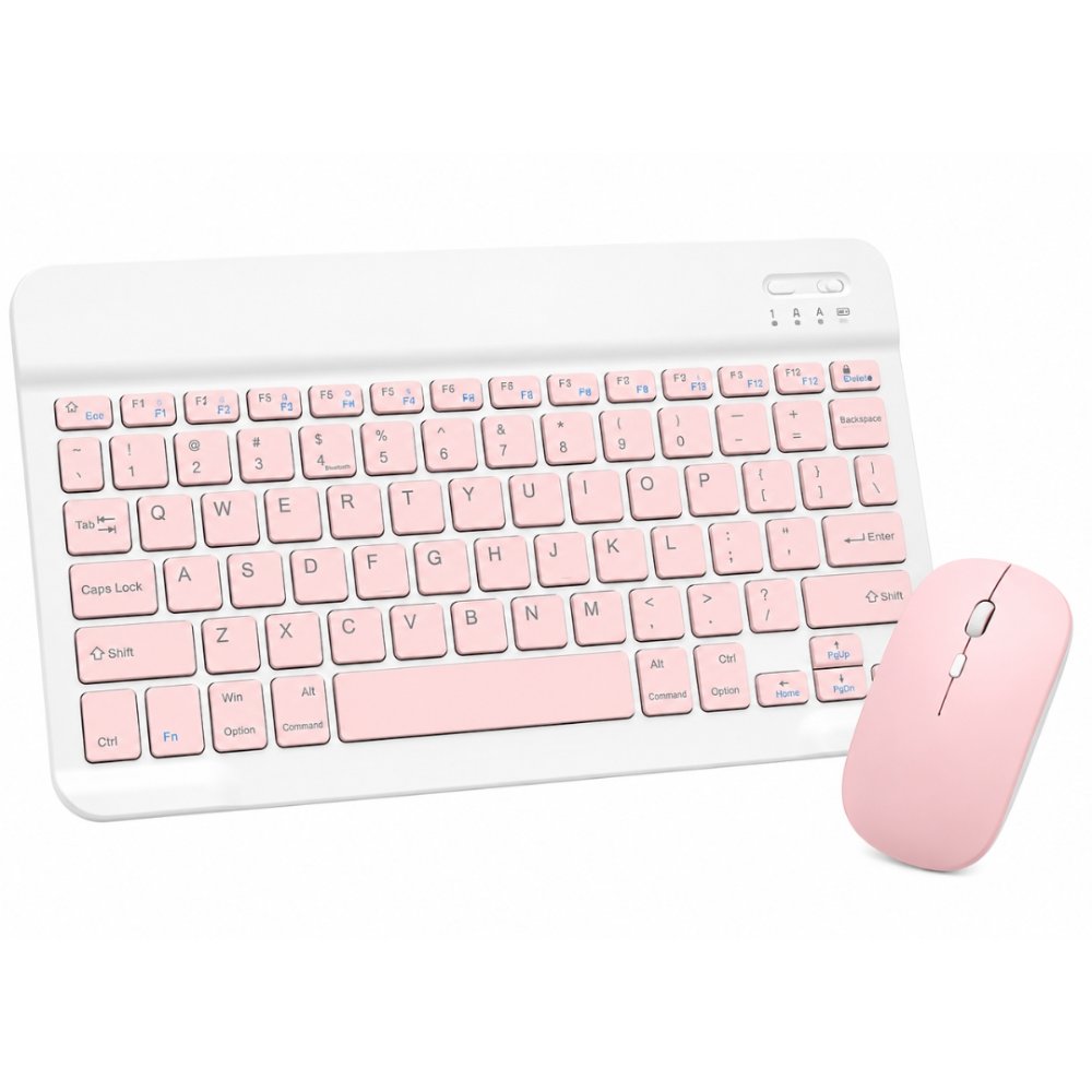 Set Teclado Y Mouse Inalámbricos Con Bluetooth